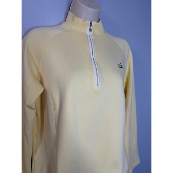 Magnolia Lane Masters 1/4 Zip Pullover Yellow Sweatshirt Women's M - Picture 6 of 9